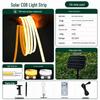 Outdoor Waterproof Solar COB Light Strip for Yard, Fence, and Camping