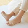 Cotton Half-Toe Five-Finger Women's Invisible Thin High-Heeled Shoes with Front Opening Socks and Non-Slip Insoles