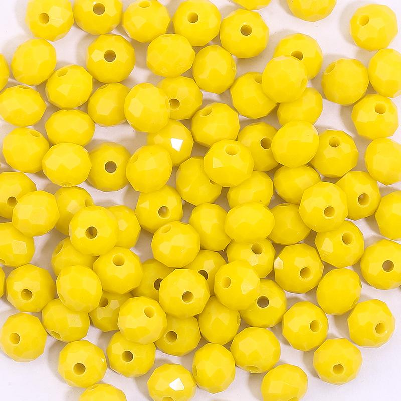 Blue Multicolor Rondelle Austria Faceted Crystal Glass Beads Loose Spacer Round Beads for Jewelry Making Summer Style Wholesale