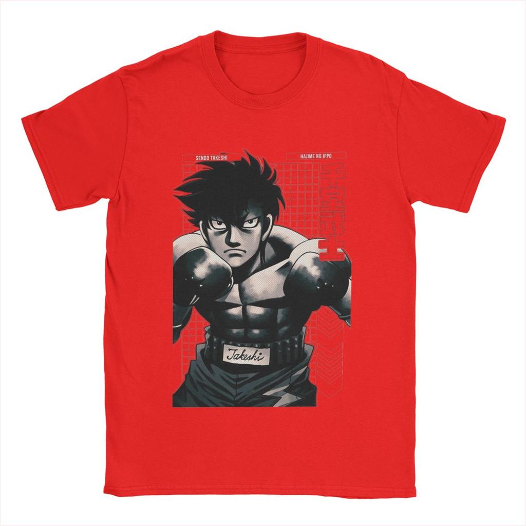Смешные аниме футболки Сендо Такэси Hajime No Ippo для мужчин, с круглым вырезом, хлопковые, с коротким рукавом, идея для подарка, одежда