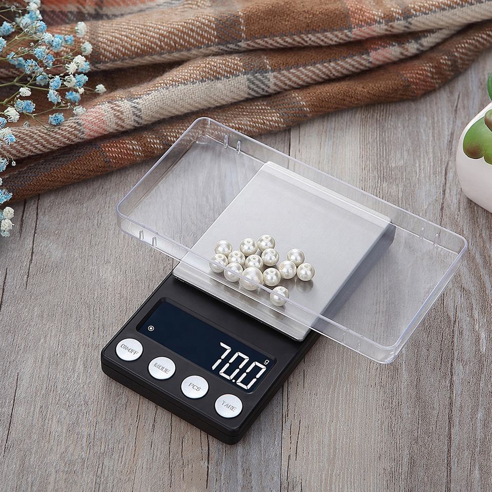 Цифровые карманные мини-весы с точностью 0,01 г, ЖК-дисплей, ювелирные изделия, золотые бриллиантовые аксессуары, граммовые весы для кухни 1000 г