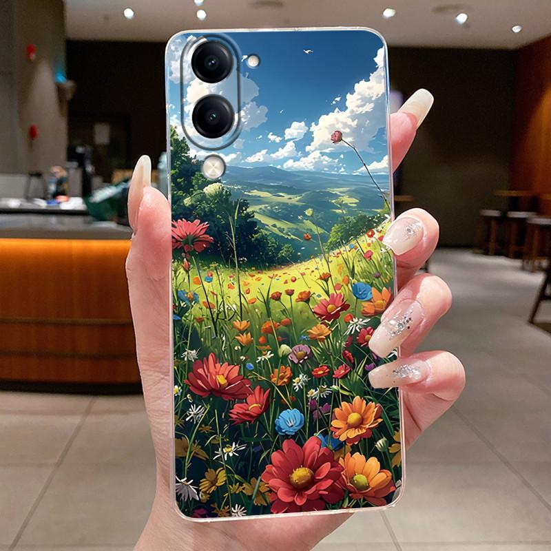 Чехол Для vivo Y04s Роскошный Милый Крутой Мальчики Девочки Мягкий силиконовый Чехол для Телефона Задняя Крышка Для Vivo Y04s Y 04s Прозрачный ТПУ Корпус