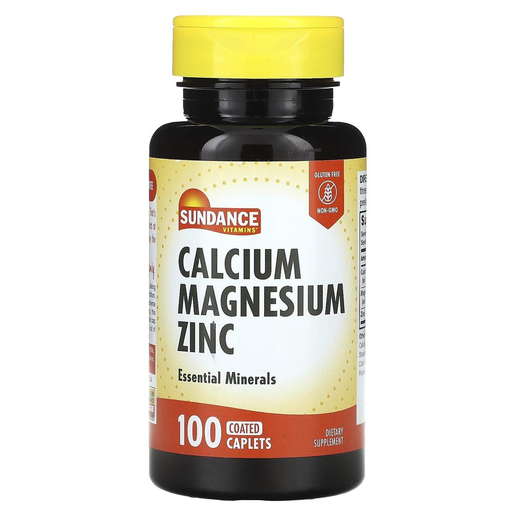 Calcium, Magnesium, Zinc, Coated Tablets 100 Tablets