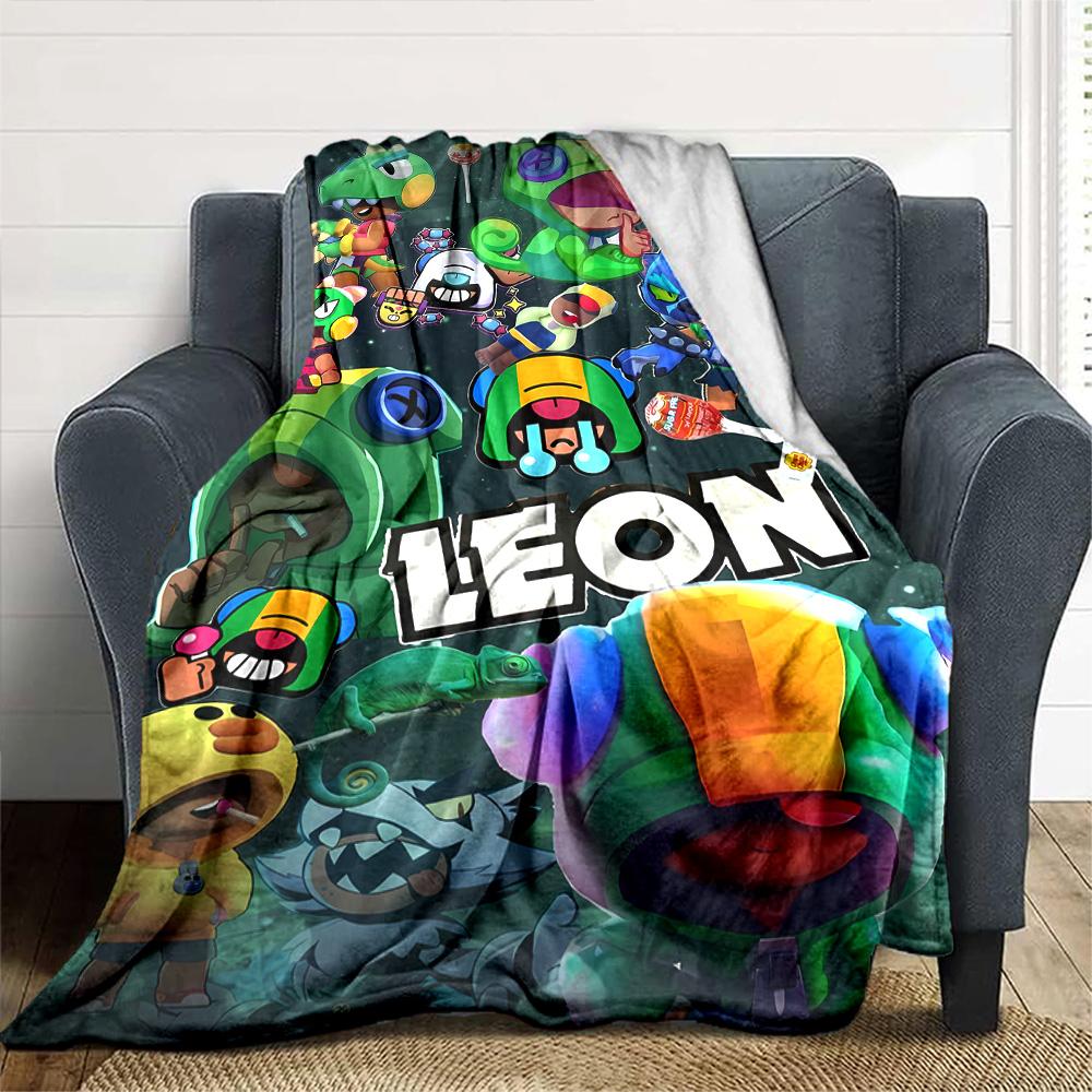 Brawl Stars Blanket Ultra-Soft Great for Office Livingroom Office Chair All-Season Use Warmthful Decor Gifts For Family Or Friends