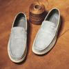 Men's Suede Shoes Massage Soles Men's Loafers Classic Casual Shoes Outdoor Travel Shoes Park Walking Shoes Free Delivery