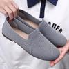 Women's Casual Flats Slip On Comfortable Mesh Walking Sneakers Knit Low Wedge Dressy Ballet Workout Shoes for Women Lightweight Breathable Loafers