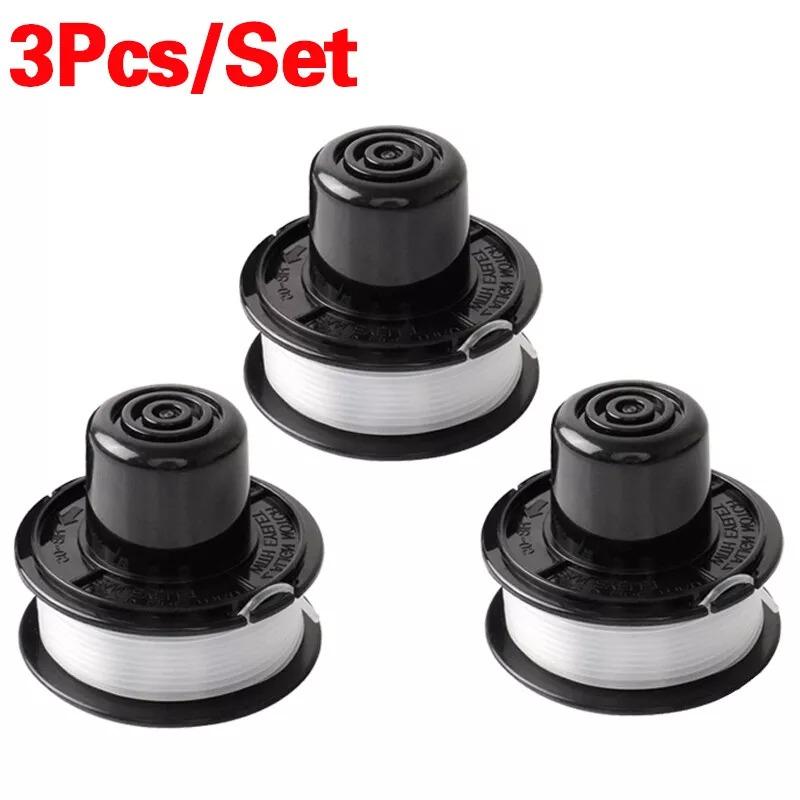 3PCS For Black & Decker GL250 GL310 Trimmer Heads Strimmer Bump Feed Line Spool
