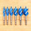 6pcs Three Slot Twist Drill Bit Hex Handle Hole Opener Solid Auger Drill Bits Carpenter