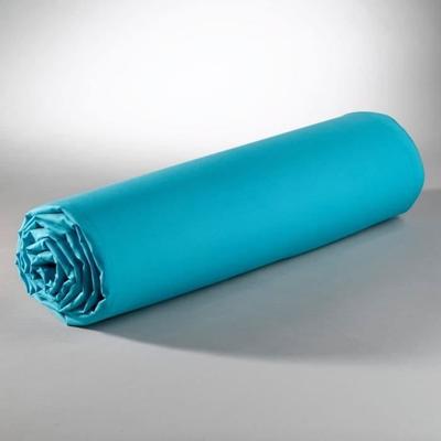 Простыня на резинке - 100% Хлопок - 90x190 см - Бирюзовый - 57 Нитей/см² - Высота бортика 25 см