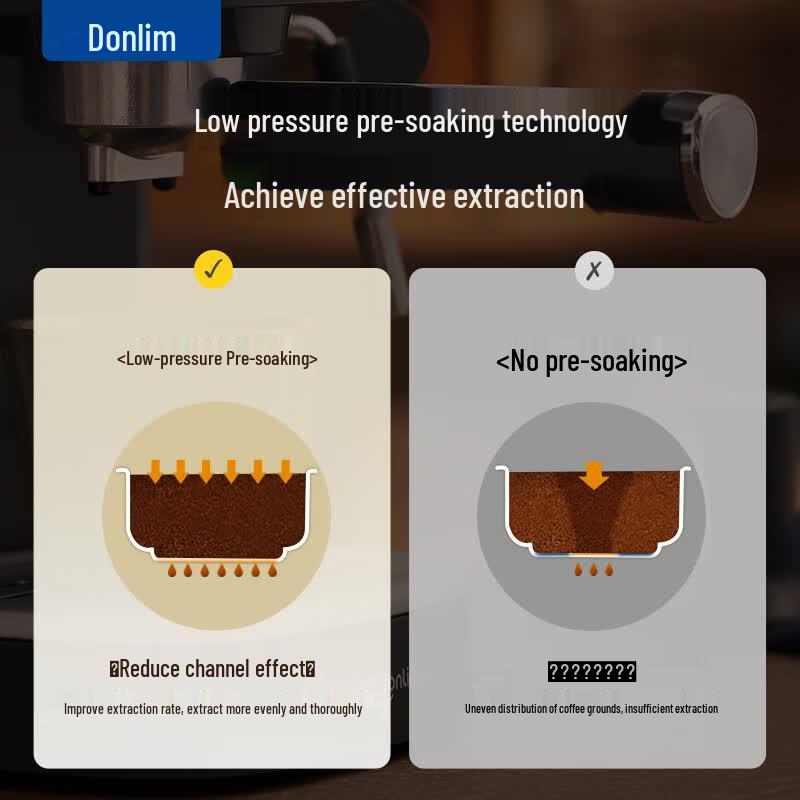 Donlim DL-6400 Semi-Automatic Espresso Machine CN plug (adapter included)
