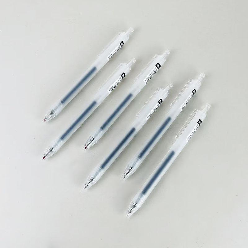 Гелевая ручка Easy Write Быстросохнущая - Японский стиль, Матовый нескользящий корпус, Красный и Синий