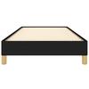 Bed Frame without Mattress Black 90 x 190 cm Fabric