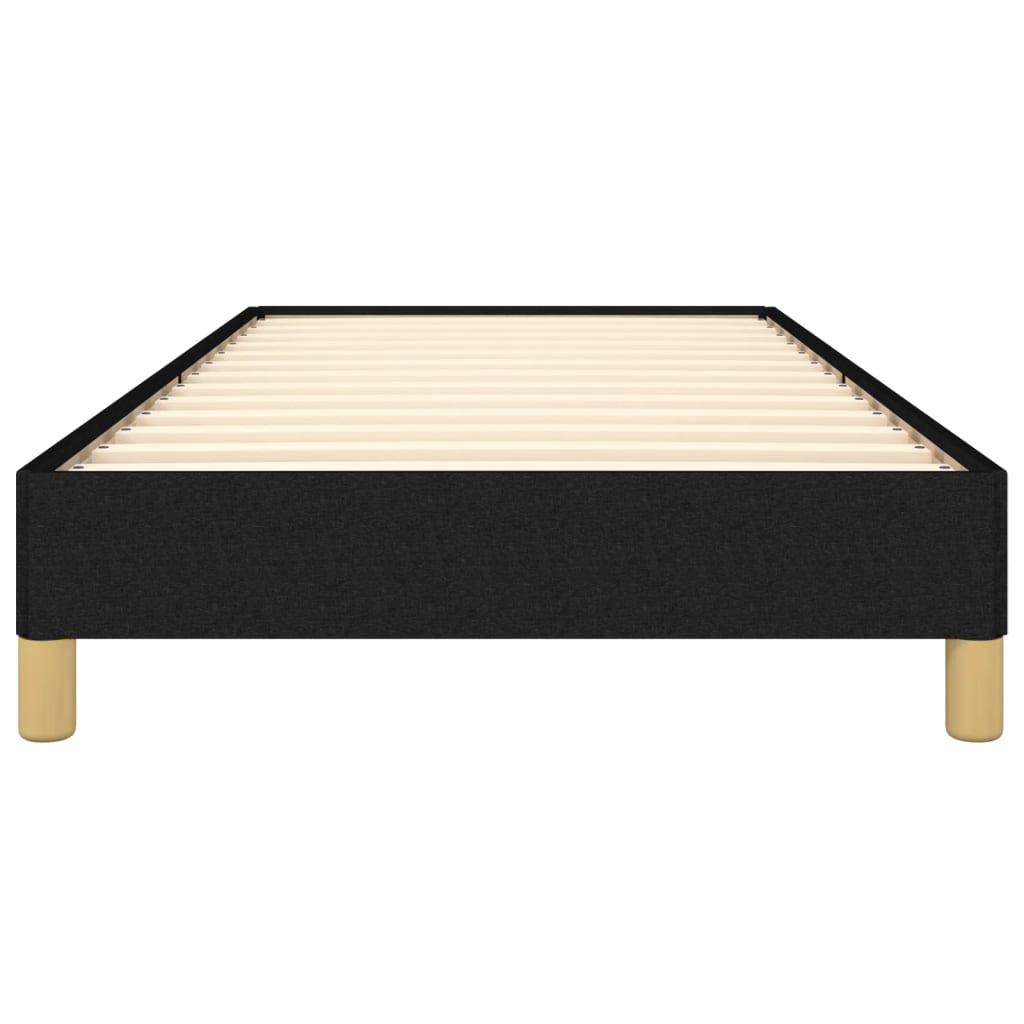 Bed Frame without Mattress Black 90 x 190 cm Fabric