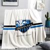 1PC CF Montréal Print Flannel Blanket, High quality Comfortable for All Seasons, Home Decor, Warmth and Comfort, Perfect for Christmas Gifts