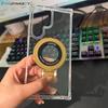 Гибридный магнитный чехол-держатель для Samsung Galaxy S25 Edge S24 FE S23 S21 S22 Plus Ultra A56 A36 A55 Прозрачная жесткая прозрачная крышка