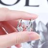 S925 Silver Moissanite Female Earrings Drop Fashion 1 Carat D Color Moissanite Earrings For Girl Birthday Gifts