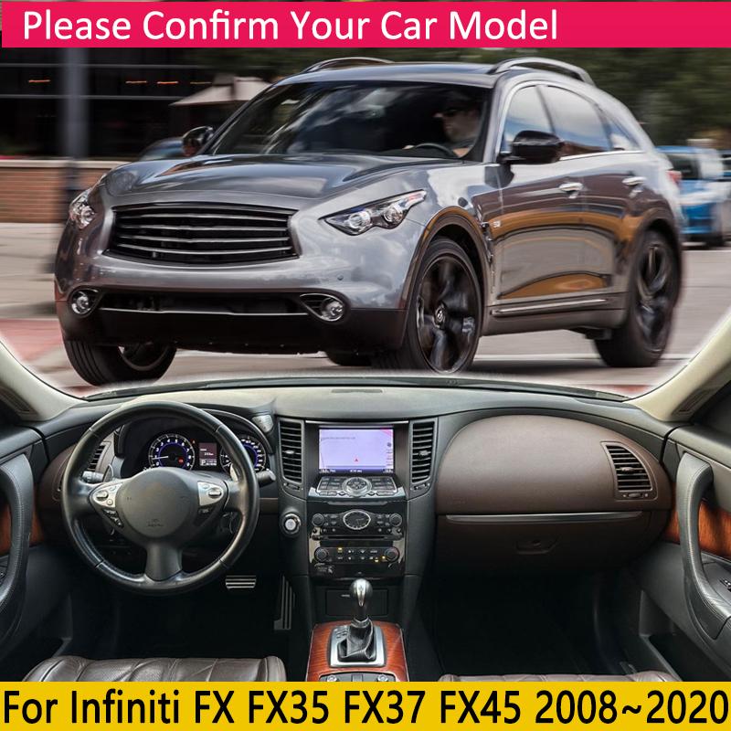 Накладка на панель приборов для Infiniti FX FX35 FX37 FX45 FX50 QX70 2008~ Коврик Защита от солнца Dashmat Ковер Ковер Наклейка Аксессуары