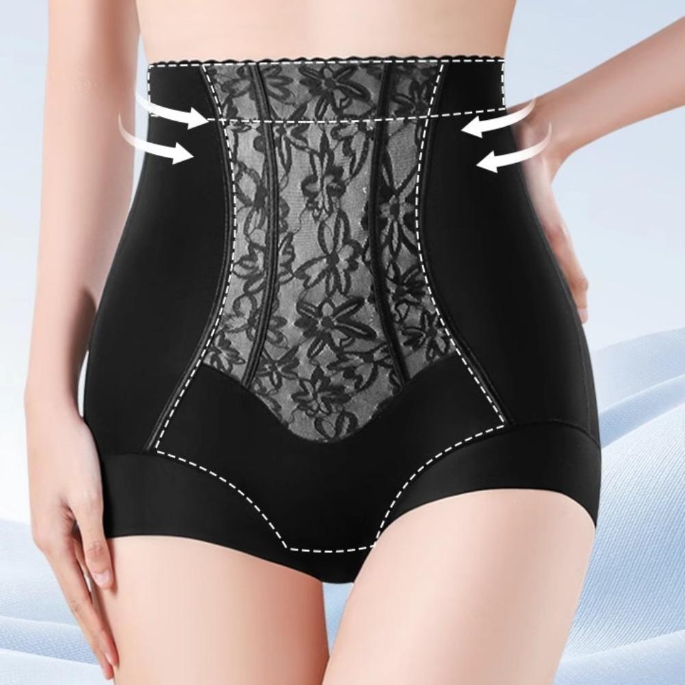 Цветы Трусы с эффектом пуш-ап для ягодиц Большой размер Стягивающее белье Бесшовные трусы Послеродовые