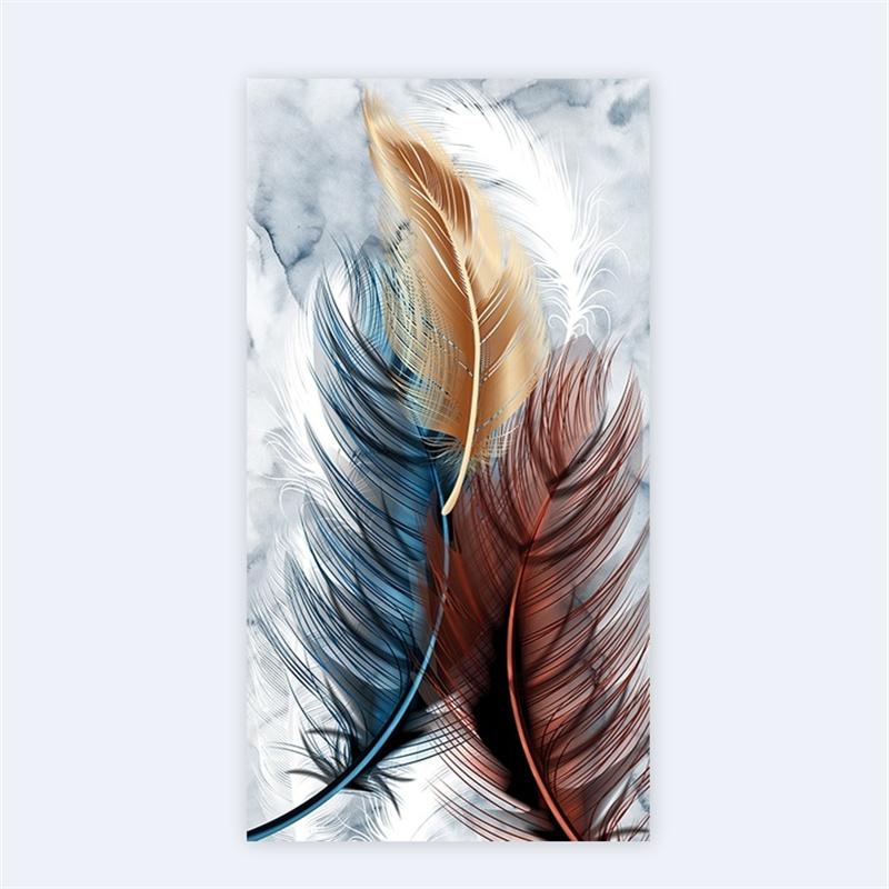 Современное скандинавское искусство, холст с перьями, картина на стене, художественные постеры, принты, настенные картины для гостиной, дома, стены, декор куадрос