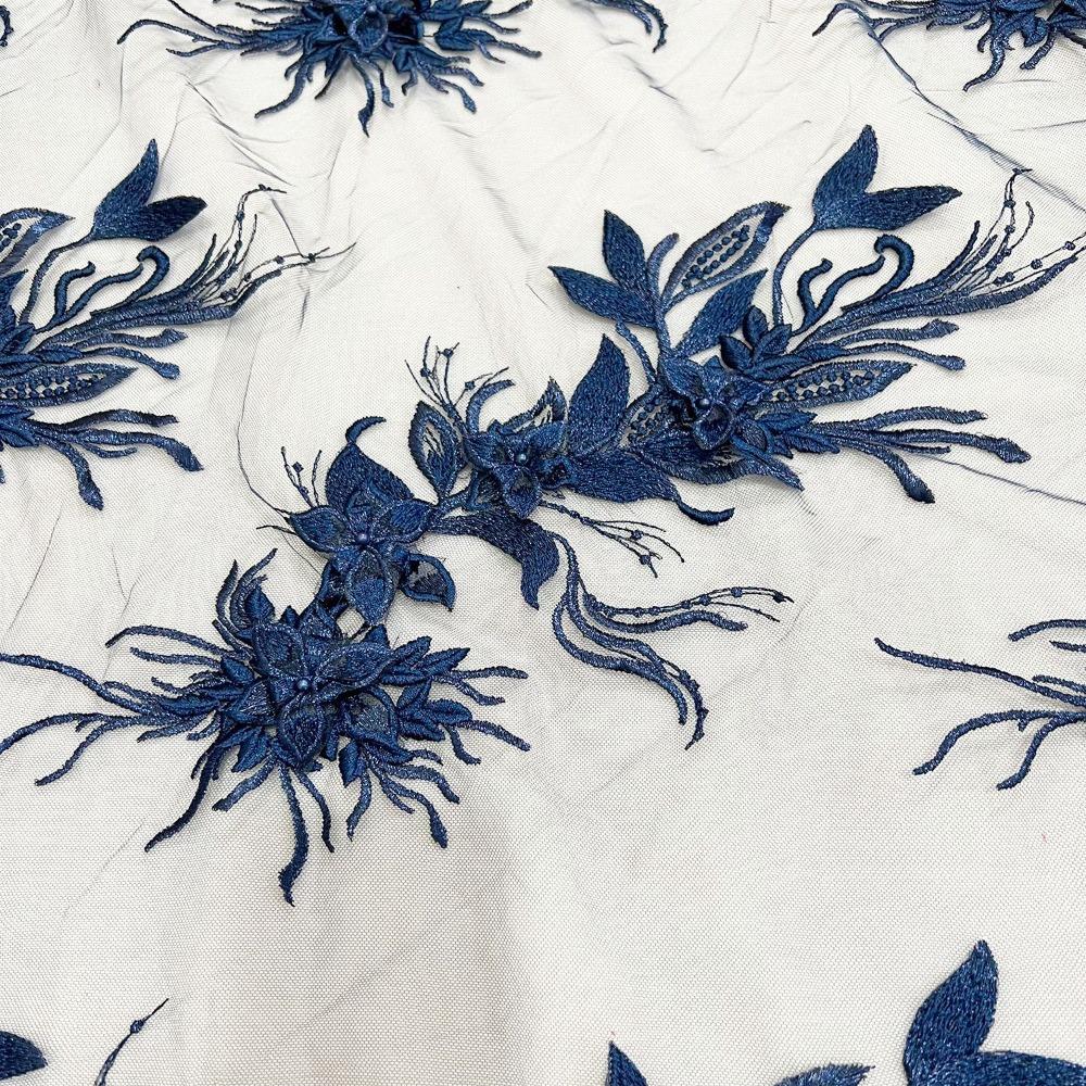 Lace Texture 3D Embroidery Patches Handmade Clothing Applique Mesh-Backed Patches Multi-Color Garment Lace DIY Projects