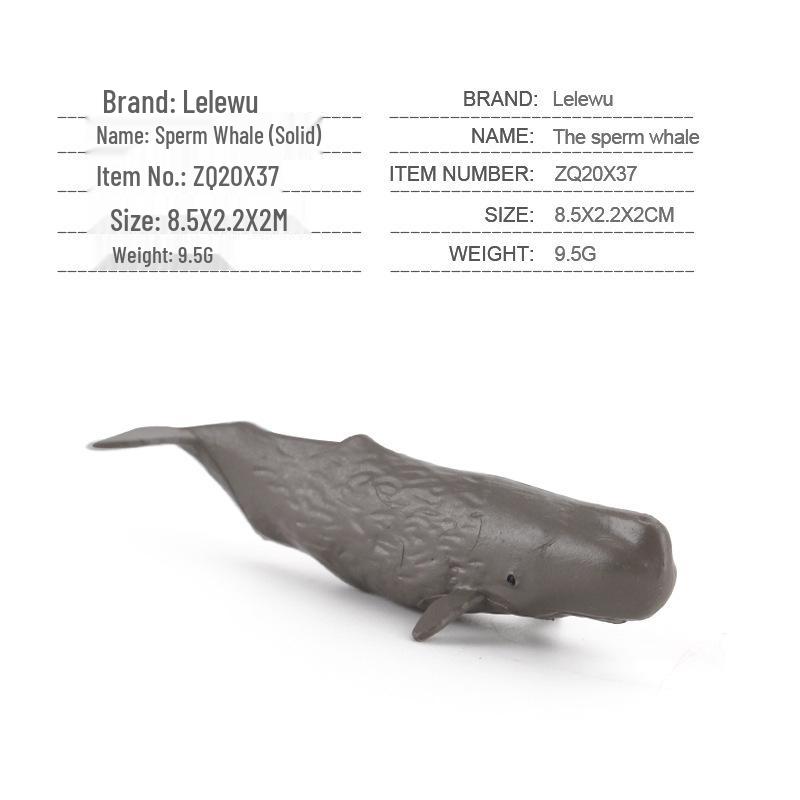 Children's Marine Animal Model Set: Mini Whale, Shark, Dolphin, Turtle, Sea Lion