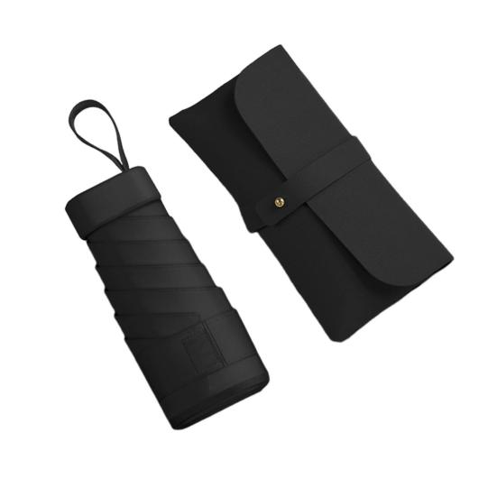 Мини-зонт с защитой от УФ-излучения, портативный солнцезащитный зонт, ветрозащитный, легкий, водонепроницаемый, складной зонт от солнца и дождя