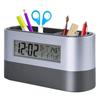 Electronic Digital Pen Holder Alarm Clock Calendar Temperature Display Timer Alarm Clock