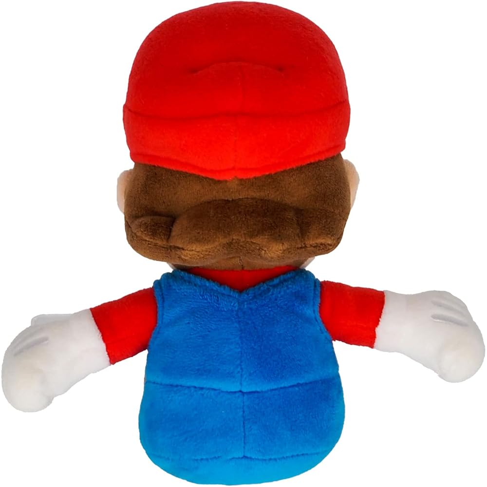 Sanei Boeki Коллекция Super Mario All Star Плюшевая игрушка Марио 24 см Ш11×Г11 см Мягкая набивная игрушка