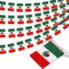 10M (32.8ft) Mexican Flag String Flag Holiday Decoration Hanging Flag Pull Flag