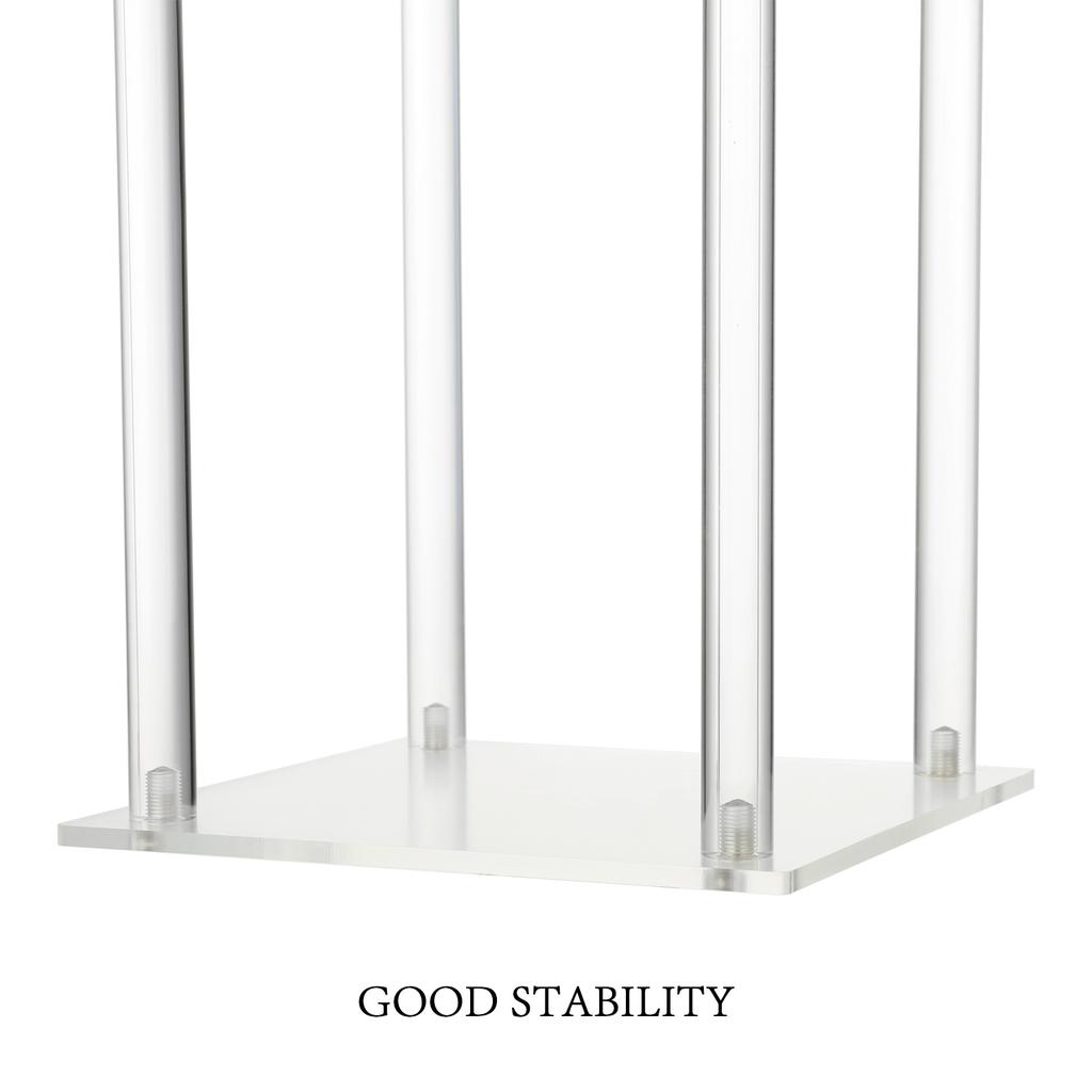 Wedding Acrylic Road Flower Stand Cylinder Vase Flower Arrangement Wedding Decoration