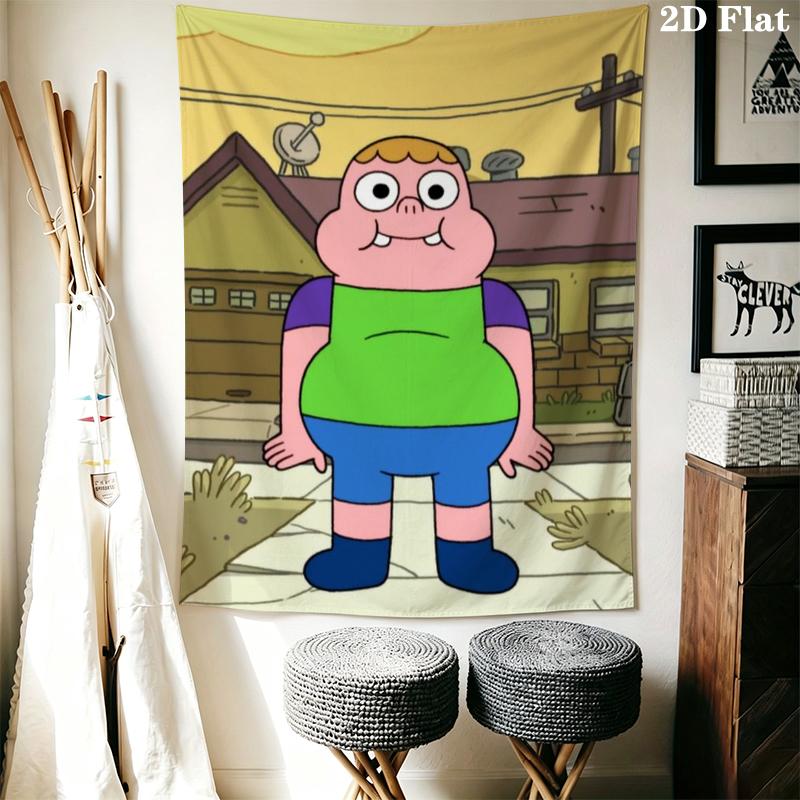 Clarence Wall Tapestry Aesthetic Wall Hanging Printed Fabric Blanket Decorative Tapestries for Bedroom Living Room Home Decor