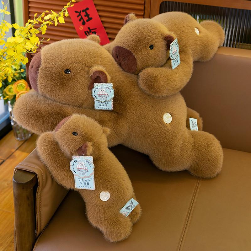 Toy Capybara Plush Cute Cartoon Stuffed Animal Kids Sleep Pillow Decor Home