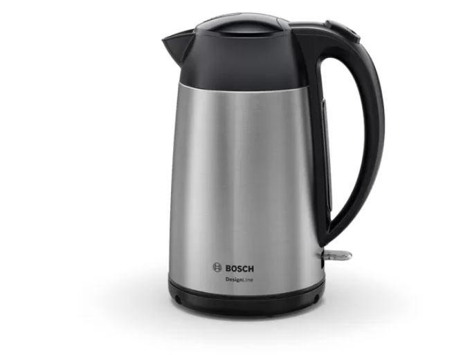 Bosch | Kettle | Designline Twk3P420 | Electric | 2400 W | 1.7 L | Stainless Steel | 360° Rotational Base | Stainless Steel/Black