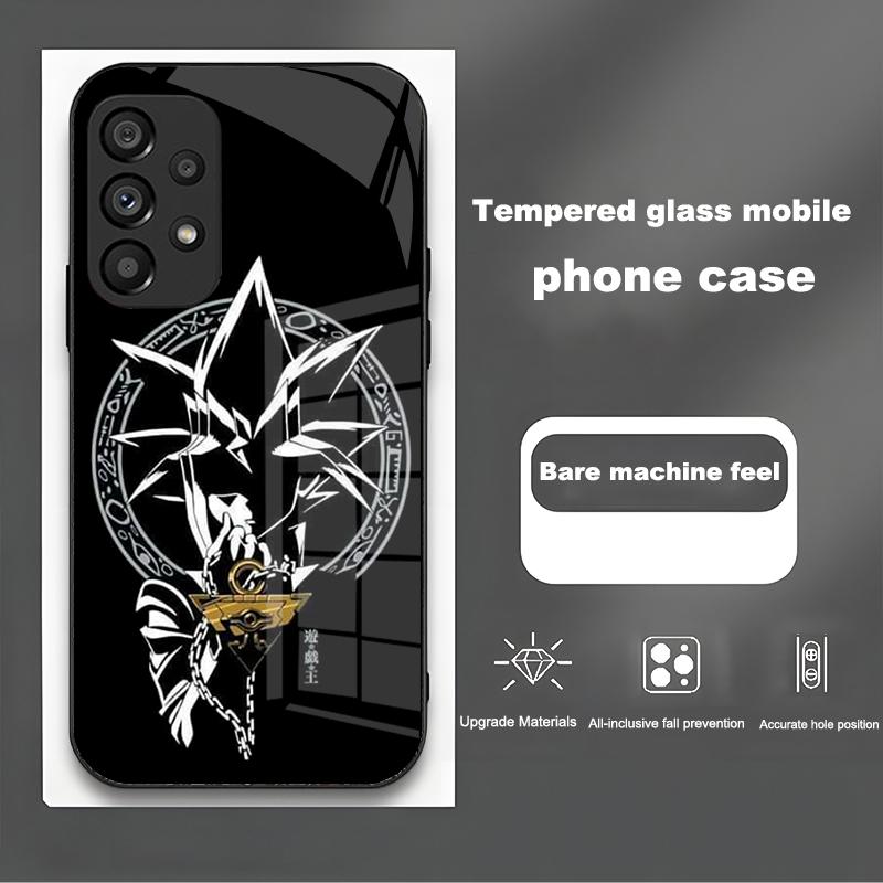 Yu-Gi-Oh! Для Samsung Galaxy Note 8 9 S10 Plus S20 S21 FE S23 Ultra A12 A13 A32 A33 Новый Мультяшный Закаленный Стеклянный Чехол для Телефона