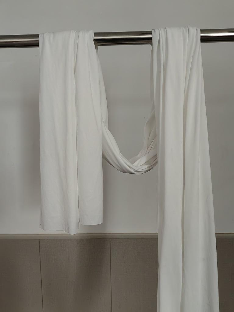 Свадебная драпировка из молочного шелка, ткань для фона