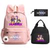 Cartoon K-Pop Demon Hunters Printed Backpack Lunch Bag Pencil Case for Children Student Schoolbag Girl Kid Gift Women Travel Bag
