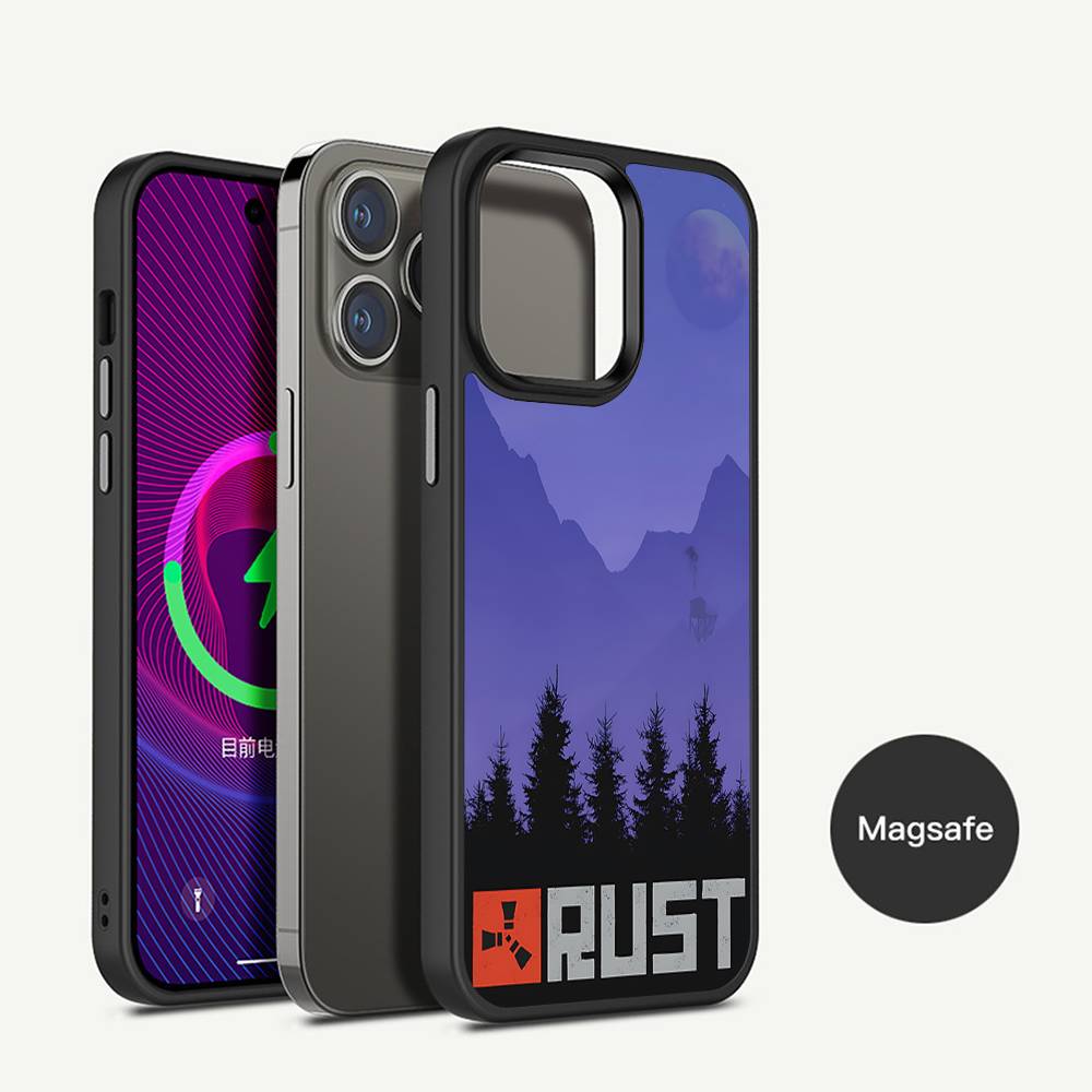 Чехол для телефона Survival Game R-Rust с магнитной беспроводной зарядкой Magesafe для IPhone 16 11 12 13 14 15 Pro Max Plus Mini