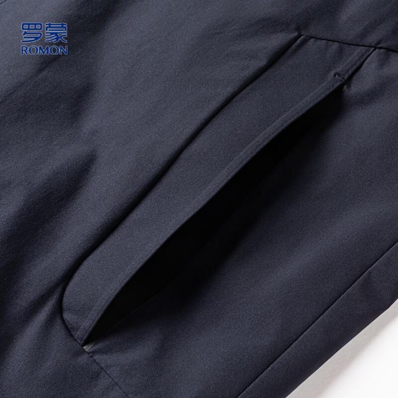Romon Men's Lapel Business Casual Windbreaker Jacket