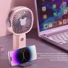 New Handheld Portable Mini Fan USB Rechargeable Multi-function Fan with Mobile Phone Holder Function for Office and Dormitory