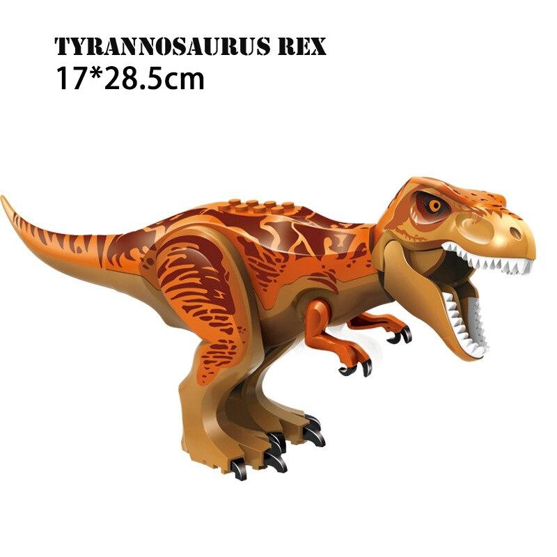 TopLovely Large Particle Building Blocks Stegosaurus Dinosaur Jurassic Park Tyrannosaurus Rex Assembled Toy Brick Educational Toy