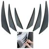Aerofin Canard Tigle Blanc Universal Universal Scratch Parts Car Protection Scratch Prevention Front Bumper Protection Black Set of 6