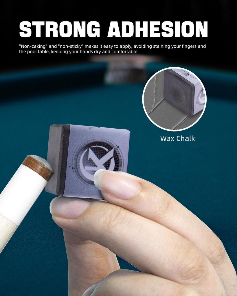 KONLLEN Профессиональный мел для бильярдного кия с нанотехнологиями для сцепления и контроля 1 Мел для и Долговечность Мел, Долговечный - Производительность,