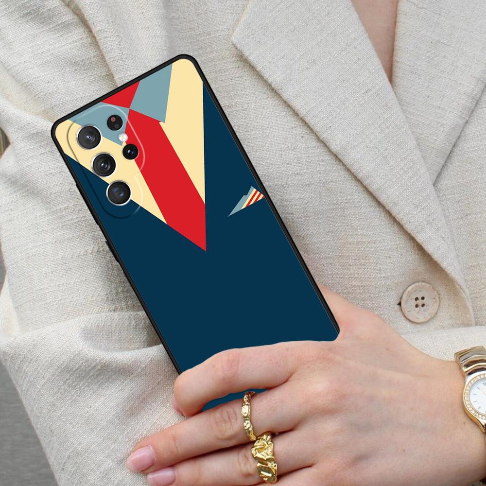 Man Suit Shirt Tie Cell Phone Case for Samsung Galaxy S26 Ultra S25 S24 S23 S22 S21 S20 Note10 Cover