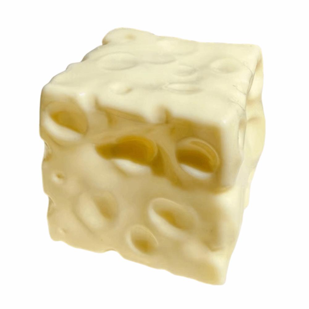 Realistic Cheese Pinch Super Soft Cheese Stress Ball Cheese Squeezed Cube Stress Relief