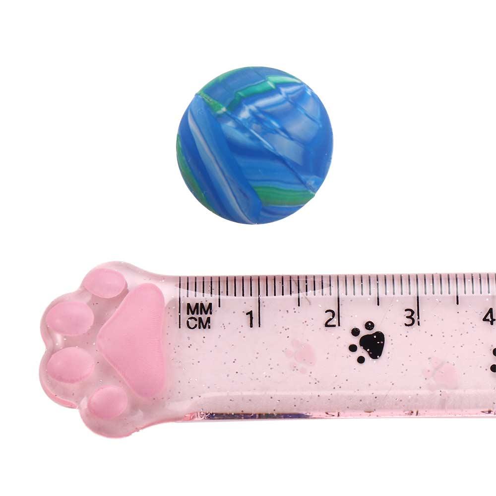 Funny Toy Elastic 20mm Colorful Mini Bouncing Balls Jumping Balls Rubber Ball Swirl Bouncing Balls