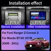 Android Мультимедиа Для Ford Ranger 2 Everest 2 Для Mazda BT-50 J97M 2006 - 2011 Автомобильный Стерео Процессор Радио QLED Плеер Навигация Камера