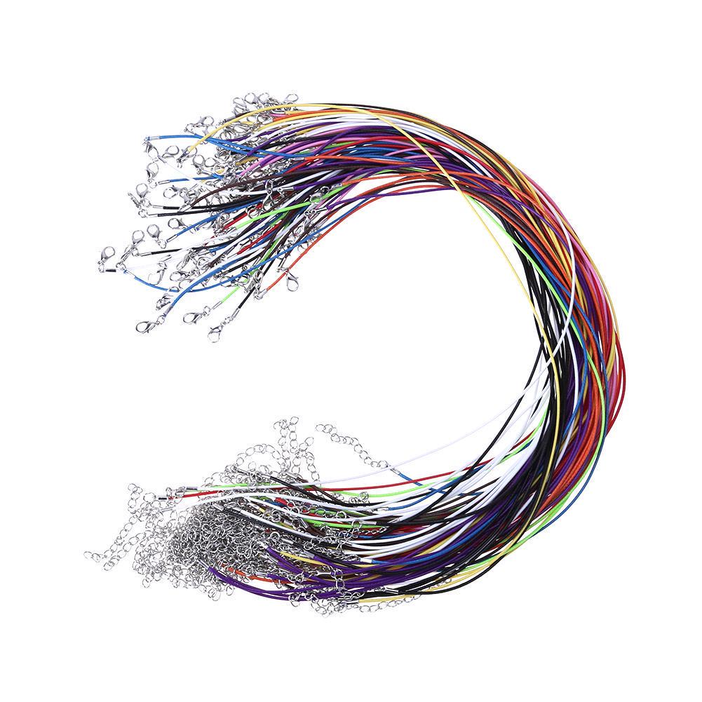 Очки 10 шт. Ожерелье Браслет Изготовление Шнур Цепь Строка Изысканные Аксессуары Вощеный карабин Имитация Кожи Уникальный