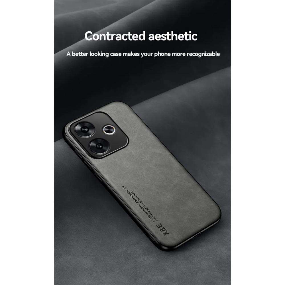 Защитный чехол для Xiaomi Redmi 13 13C 12 5G 12C 10C 10A 10 5G Чехол противоударный магнитный автомобильный держатель текстурированный деловой полный защитный чехол