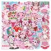 50pcs Cartoon Animal Funny Axolotl Graffiti Waterproof Sticker Creative Trend Decorative Decals