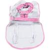 Dww-Adjustable Waterproof Pet Dog Hooded Raincoat Reflective Dog Rain Coat Jacket Dog Rainwear Apparel Clothes for Small Medium Large Dogs (M, Pink)